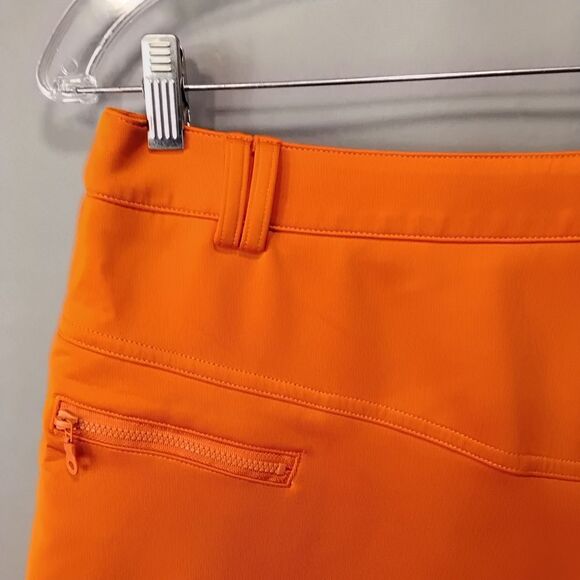 PGM (Pro Golf Masters) Orange Asymmetrical Pleated Golf/Tennis Skort - Size 30 - Picture 11 of 14